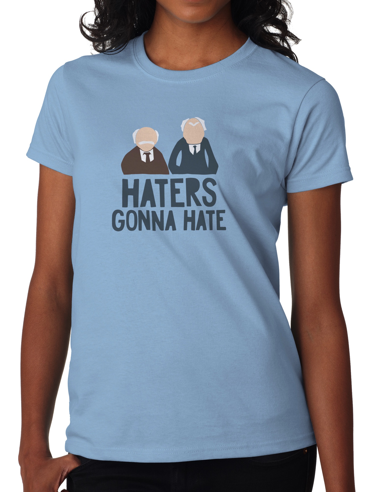 The Muppets HATERS GONNA HATE Womens Tshirt Statler Waldorf Old Guys Kermit Tee eBay