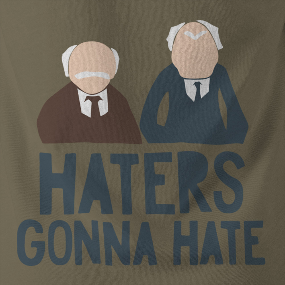 The Muppets HATERS GONNA HATE Mens Tshirt, Statler Waldorf Old Guys Kermit Tee eBay